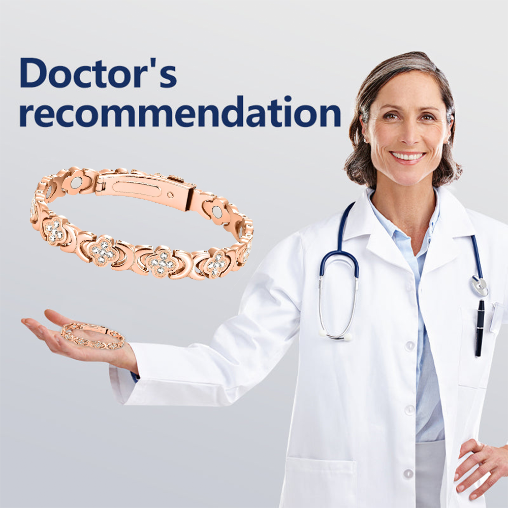 Diystar® Magnetic Copper Bracelet for Women. Pure Copper Magnetic Bracelet with 3800 Gauss Effective Magnets