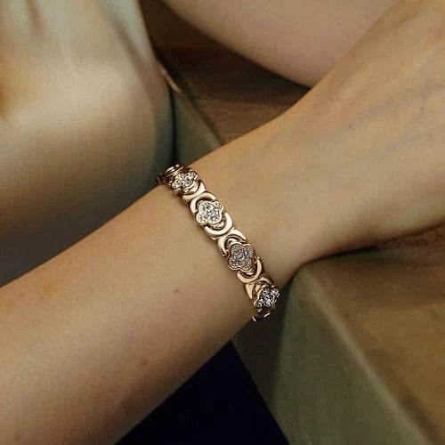Diystar® Magnetic Copper Bracelet for Women. Pure Copper Magnetic Bracelet with 3800 Gauss Effective Magnets