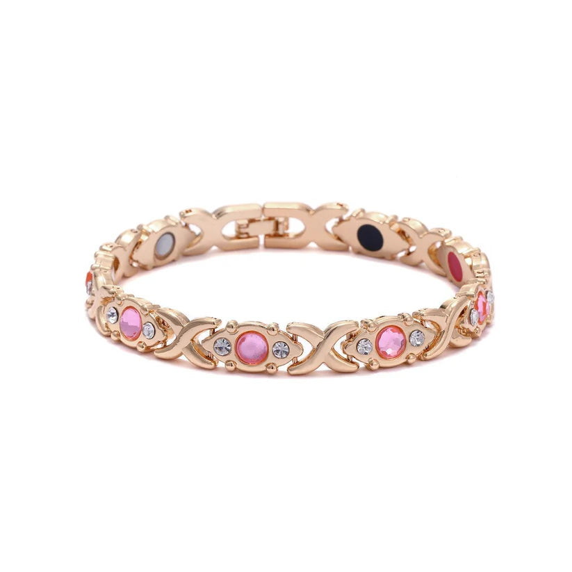 Diystar® Magnetic Copper Bracelet for Women. Pure Copper Magnetic Bracelet with 3800 Gauss Effective Magnets