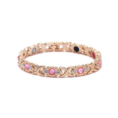Diystar® Magnetic Copper Bracelet for Women. Pure Copper Magnetic Bracelet with 3800 Gauss Effective Magnets